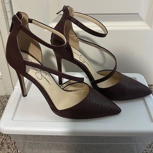 Jessica Simpson Strappy Closed Toe Heels
